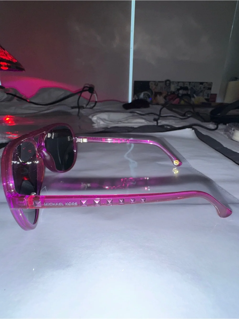Michael Kors Caicos M2811S Pink Aviator Sunglasses